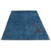 Authentiek handgeknoopt Perzisch minimalistisch Gabbeh tapijt - Effen, Marineblauw, Wol