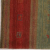 Authentiek handgeknoopt Perzisch gestreept Gabbeh tapijt - Rood, Wol