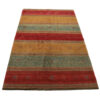 Authentiek handgeknoopt Perzisch gestreept Gabbeh tapijt - Rood, Wol