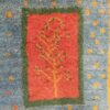 Handgeknoopt Perzisch Kheshti Gabbeh tapijt - Geometrisch, Geel, Wol