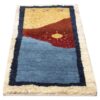 Handgeknoopt Perzisch Gabbeh tapijt - Zonnestraal ontwerp, Marineblauw, Wol