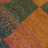 Handgeknoopt Perzisch geometrisch Gabbeh tapijt - Geruit met dierenmotieven, Oranje, Wol