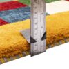 Handgeknoopt Perzisch geometrisch Gabbeh tapijt - Geruit, Geel, Wol