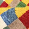 Handgeknoopt Perzisch geometrisch Gabbeh tapijt - Geruit, Geel, Wol