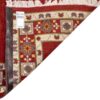 Handgeknoopt Perzisch minimalistisch Gabbeh tapijt - Bloemrijke rand, Rood, Wol