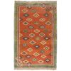 Handgeknoopt Perzisch Kheshti Gabbeh tapijt - Geometrisch, Oranje, Wol