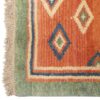 Handgeknoopt Perzisch Kheshti Gabbeh tapijt - Geometrisch, Oranje, Wol