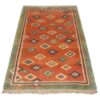Handgeknoopt Perzisch Kheshti Gabbeh tapijt - Geometrisch, Oranje, Wol