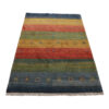 Handgeknoopt Perzisch gestreept Gabbeh tapijt - Bruin, Premium wol