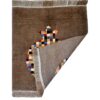 Handgeknoopt Perzisch Gabbeh tapijt - Granaatappel ontwerp, Bruin, Wol