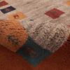Handgeknoopt Perzisch Kheshti Gabbeh tapijt - Geometrisch, Kastanjebruin, Wolmix