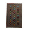 Handgeknoopt Perzisch Kheshti Gabbeh tapijt - Geometrisch, Bruin, Wol