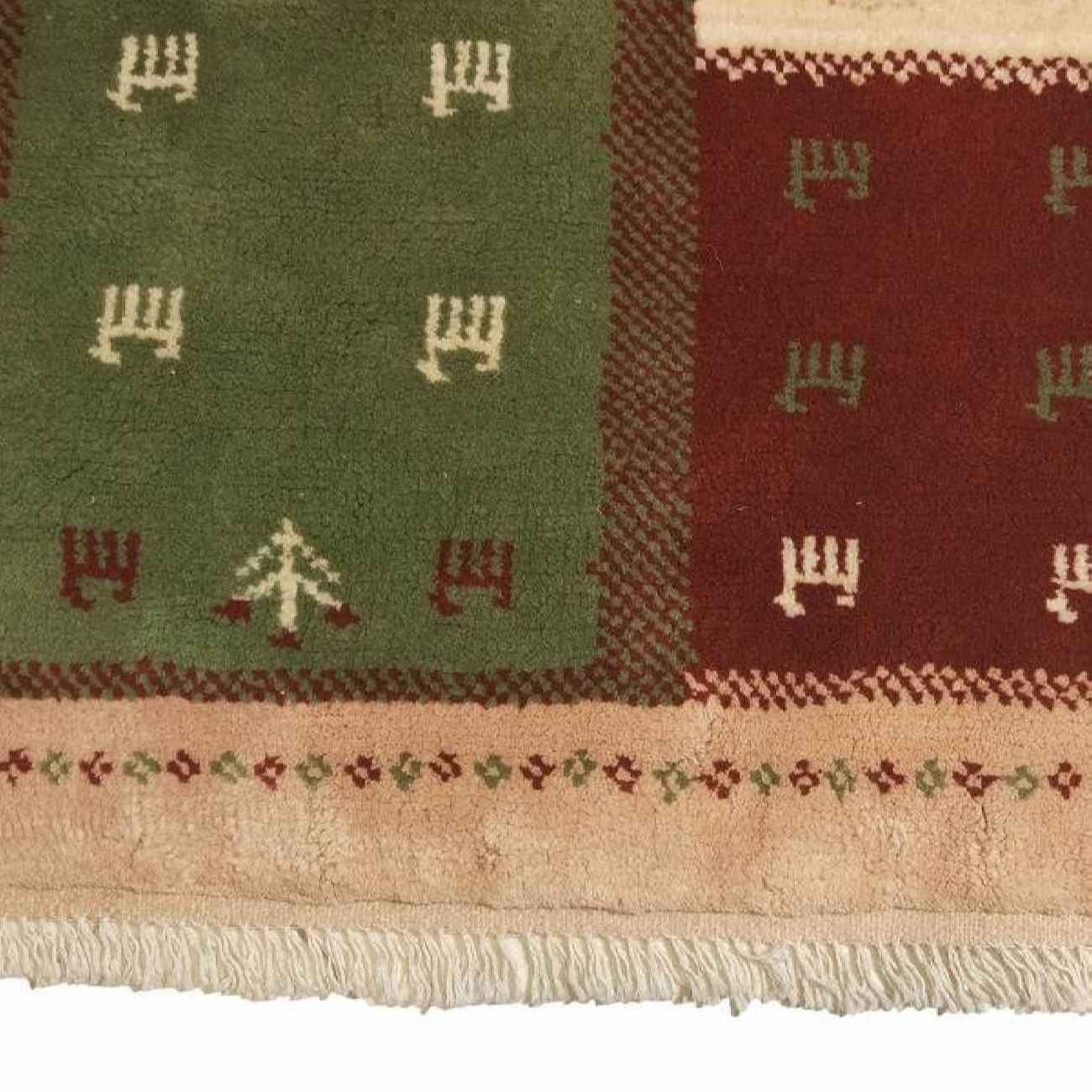 Perzisch Kashkuli Gabbeh tapijt – Handgeknoopt met dierenmotieven, Crème, Wol