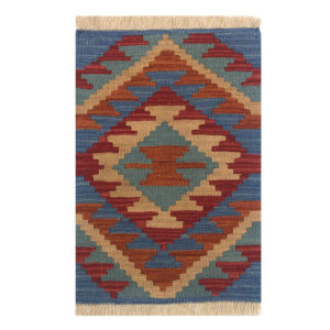 Perzisch Kilim Tapijt van Wol Origineel Handgeweven in Firuzabad Qashqai