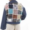 Perzische Loszittende Manto voor Vrouwen met Patchwork Design