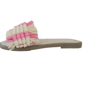 Witte Macramé Boho Chic Slippers – Model Zomer