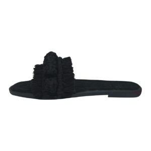 Zwarte Macramé Boho Chic Slippers – Dames