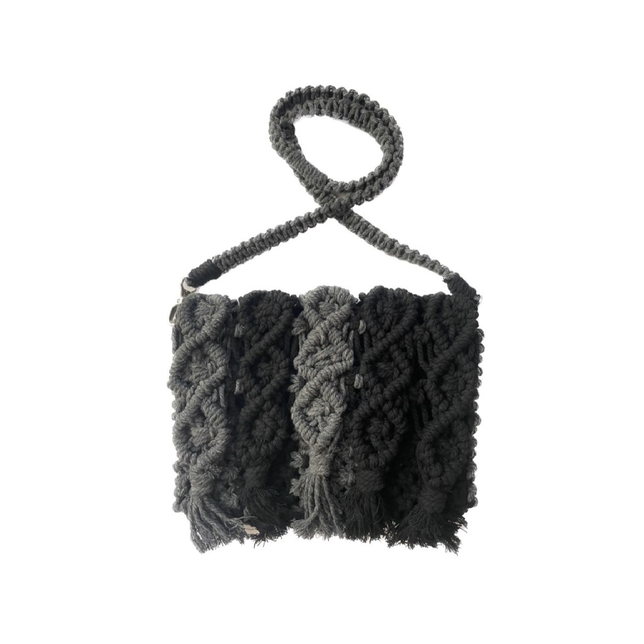 Perzische Macramé Schoudertas voor Vrouwen Handgeweven Model Baft