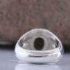 Perzische Neyshabur Turkoois Zilveren Ring voor Mannen Model Spin
