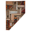 Perzisch Patchwork Kilim Tapijt Handgeweven Geometrisch Bruin