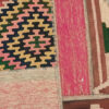 Perzisch Patchwork Kilim Tapijt Handgeweven Geometrisch Roze