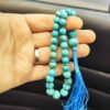 Perzische Neyshabur Turkooise Rozenkrans: 33 Gebedskralen Tasbih