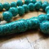 Perzische Neyshabur Turkooise Rozenkrans: 33 Kralen Tasbih
