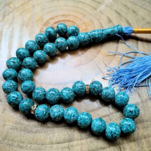 Perzische Neyshabur Turkooise Rozenkrans: 33 Kralen Tasbih
