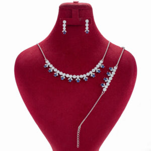 Zilveren Sieraden Set met Robijn – Perzisch Design voor Vrouwen