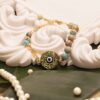 Perzische Stalen Kralen Armband voor Vrouwen – Turquoise Boze Oog