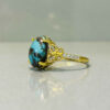 Perzische Neyshabur Turquoise Zilveren Ring voor Vrouwen – Vlinder