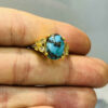 Perzische Neyshabur Turquoise Zilveren Ring voor Vrouwen – Vlinder