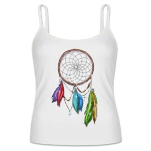 Perzische Stijl Spaghetti Bandjes Tanktop met Droomvanger Ontwerp