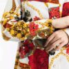 Perzische Stijl Dames Tuniek Top met Bloemmotief