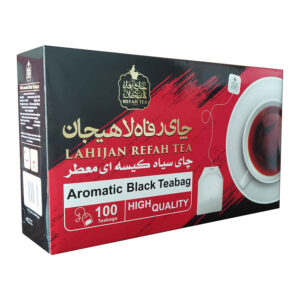 Premium Iraanse Lahijan Refah Aromatische Zwarte Thee Zakje Pakket van 100 (x3)