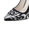 Pump Heels voor Dames met Geborduurd Ontwerp