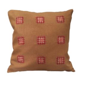 Punch Needle Kussenhoes – Geborduurd Geometrisch Ontwerp