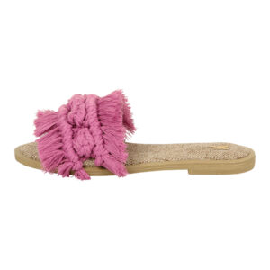 Purperen Macramé Boho Chic Slippers – Dames