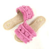 Purperen Macramé Boho Chic Slippers – Dames