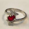 Prinses Robijn Verlovingsring Zilver – Bliss Collectie