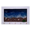 Hars Wand Sleutelhouder met Vijf Haken Model Strand