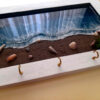 Hars Wand Sleutelhouder met Vijf Haken Model Strand