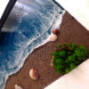 Hars Wand Sleutelhouder met Vijf Haken Model Strand