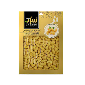 Geroosterde Cashewnoten met Saffraan – Zarbar 600g (2 x 300g)
