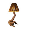 Elegante Boomstam Tafellamp – Rustiek & Handgemaakt
