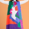 Dames Jurk & Sjaal Set Peace - Maserati Stof
