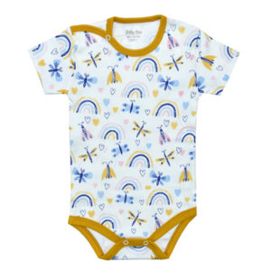 Baby Body Korte Mouw – Regenboog Ontwerp