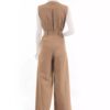 Mouwloze Jumpsuit met Riem – Tanaz Navy Blauw