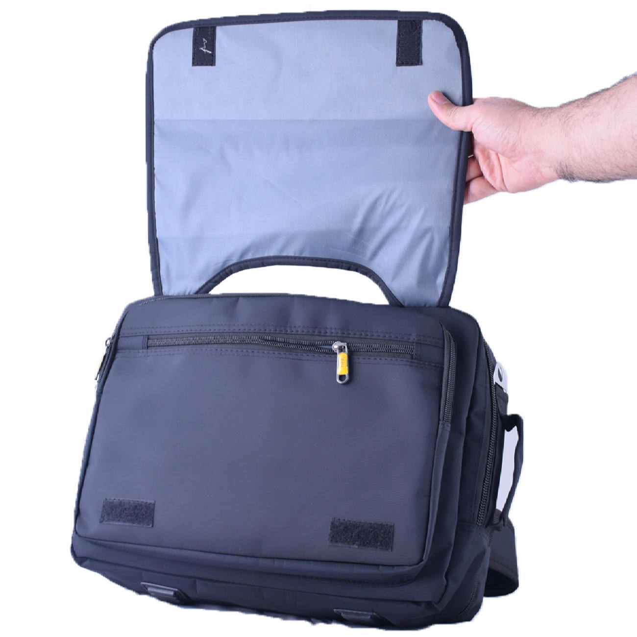 Leren Aktetas A-70 – Voor 13-15 Inch Laptops – Zwart