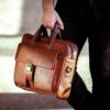 Adin Leather Aktetas DP1 – Voor Heren – Laptopformaat
